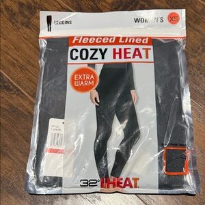 32 Degrees Women’s Black Layering Fleece Lined Leggings. NWT.
